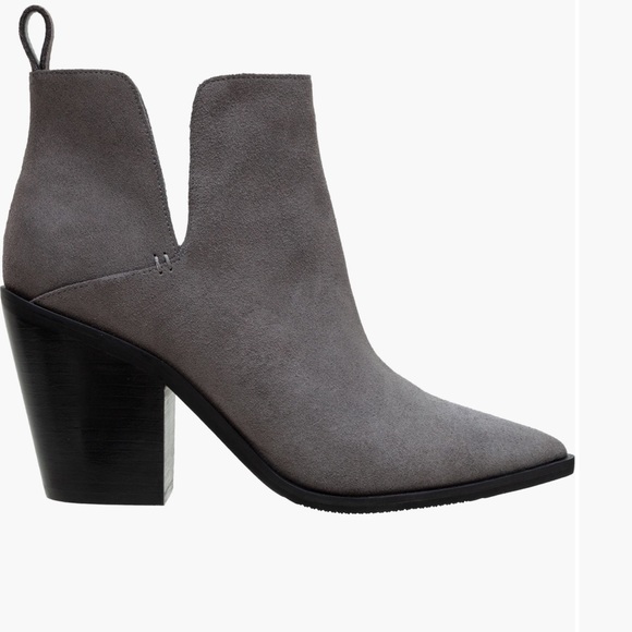 Lisa Vicky Gray Suede Bootie - Picture 3 of 6